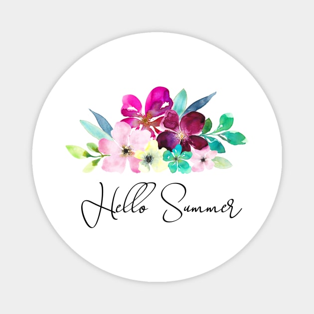 Hello summer design Magnet by Anines Atelier